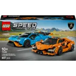 Konstruktorius LEGO Speed Champions rinkinys 77238 &ndash; Lamborghini Revuelto ir Hurac&aacute;n STO, 607 dalių, 2 minifigūrėlės, rekomenduojamas amžius 10+