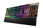 Mechaninė žaidimų klaviatūra be quiet! Light Mount Silent Tactile USB QWERTY JAV anglų, RGB, pilno dydžio, USB-A į USB-C laidas