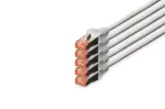 Digitus DK-1644-070-5 Ethernet pataisas laidas Cat.6 S/FTP 7 m pilkas (5 vnt.)
