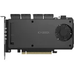 Adapterio kortelė 4 x M.2 NVMe SSD mobiliajam krep&scaron;iui, Icy Dock MB204MP-B