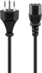 Maitinimo laidas Goobay 93617 Juodas 2m SEV 1011 IEC C13