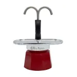 Bialetti Mini Express Magritte Moka puodas Raudonas, Sidabrinis