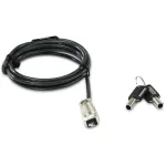 DICOTA BASE XX Laptop Lock Wedge kabelinė spyna antracitinė 1,5 m