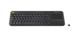 Belaidė klaviatūra su lietimui jautria pele Logitech K400 Plus