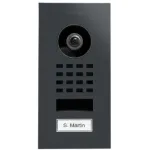 Po sieną montuojamas IP vaizdo domofonas DoorBird D1101V &mdash; RAL 7016