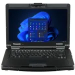 Panasonic Toughbook 55 MK3 FZ-55GZ00TB4 patvarus ne&scaron;iojamas kompiuteris: i5-1345U, 16 GB RAM, 512 GB SSD, 14" HD, Windows 11 Pro, QWERTZ (DE) klaviatūra, juoda/pilka spalva