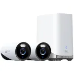 Anker Eufy eufyCam E330 (Professional) - 2 kamerų rinkinys - tinklo stebėjimo kamera - lauko zona - atspari oro sąlygoms - spalvota (dieną/naktį) - 8 MP - 3840 x 2160 - 4K - garsas - Wi-Fi - 2