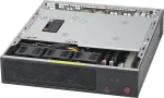 Super Micro Supermicro SC101F &ndash; itin mažas korpusas, Mini-ITX, be maitinimo &scaron;altinio, juodas (CSE-101F)