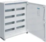 Hager FWB42S. Typ: Freistehendes Gestell, Produktfarbe: Wei&szlig;, Internationale Schutzart (IP-Code): IP44. Breite: 550 mm, Tiefe: 161 mm, H&ouml;he: 650 mm (F