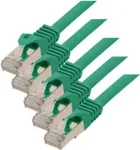 Tinklo kabelis ShiverPeaks 75511-G-SET5 Cat7 S/FTP 1 m Žalias