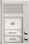 AP-Door Station PAK02-EN Audio 2 mygtukai 1-r. AP sidabrinis (PAK02-EN)