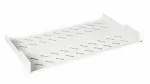Equip fiksuota lentyna 19 inch 1U 400 mm pilka