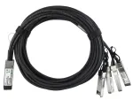 BlueOptics QSFP-4SFP10G-CU5M-HU-BL pasyvus varinis DAC kabelis 5m QSFP į 4xSFP+