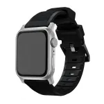 Laikrodžio dirželis Nomad Rugged Strap Black Connectoor Silver 42/44/45/49 mm