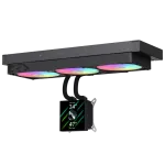 Gamemax CPU skysčio au&scaron;intuvas | GLACIER 360 LCD BK | Intel, AMD
