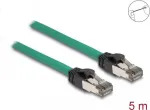 DeLOCK RJ45 kabelis PROFINET SF/UTP 5 m Cat5e Žalias