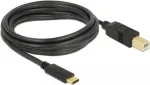 USB laidas DeLOCK 83666 USB 2.0 3m USB C USB B juodas