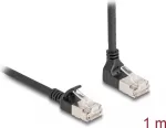DeLOCK RJ45 Cat.6A tinklo kabelis 1m juodas