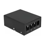 Patch Panel DeLOCK Keystone 4 prievadų juodas