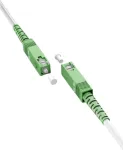 Goobay 59593 Skaidulinis optinis kabelis 0,5 m SC/APC FTTH OS2 Baltas (59593)