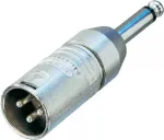 Neutrik NA2MP garso adapteris XLR3 (M) į mono ki&scaron;tuką (M)