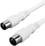 Koaksialinis kabelis Preisner TAK9015G 1,5 m IEC baltas