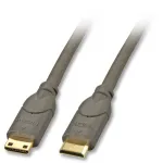 Lindy 0.5m HDMI CAT2 laidas, HDMI Type C (Mini), juodas