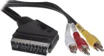 SCART laidas ShiverPeaks AVK 407-200 SC su jungikliu ir 3&times;RCA jungtimis