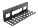 Kabelių tvarkymo dėklas po stalu ACT 40 cm plieninis, tiesus, 3 kg talpa (W400&times;D140&times;H100 mm)