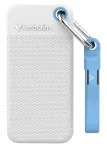 Verbatim Pocket SSD USB 3.2 Gen 2 1TB Baltas/&Scaron;viesiai Mėlynas su dviem guminiais dangteliais