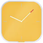 Leitz Cosy Silent Glass Wall Clock, kvadratinis, geltonas, 300 mm, 300 mm, 40 mm, 1.6 kg