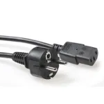 ACT Powercord maitinimo laidas CEE 7/7 ki&scaron;tukas (tiesus) &ndash; C13 juodas 2,5 m