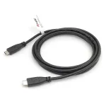 Laidas EQUIP USB 2.0 Type-C į Type-C M/M 0,3 m PD 60W, 0,48 Gbit/s, nikeliuoti kontaktai, juodas