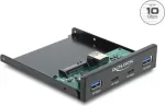 Delock priekinis skydelis 3,5 colio USB 10 Gbps 2 x USB Type-C + 2 x USB Type-A (64369)