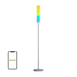 Lepro O1 AI Floor Lamp - Protingas Grindinis &Scaron;viestuvas, 2000 liumenų, RGB+CCT, Wi-Fi, veikia su Alexa/Google Assistant
