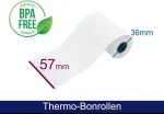ARTDEV Thermal Roll - 57x36x12 B/D max./K su tiesioginio debeto tekstu Baltas 12m