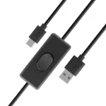 Akasa AK-CBUB57-15BK USB 2.0 laidas - USB-A į USB-C - 1,5 m - juoda