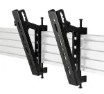 B-TECH BT8390-VESA200T/B tvirtinimo bėgiai (pora) &ndash; 70 kg, juodi