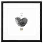 Deknudt S66KF2 P1 30x30 Wood Black Photo Frame with Passepartout