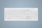 CHERRY Contour Active Key QuickClean AK-C7012 laidinė klaviatūra, juoda, QWERTY, USB, CHERRY SX žirklinė technologija, 105 klavi&scaron;ų, plonas dizainas, dezinfekuojamas pavir&scaron;ius