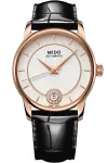 MIDO moteri&scaron;kas automatinis laikrodis M007207360360 33mm rožinio aukso PVD nerūdijantis plienas ir oda