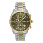 BOSS Velocity Vyri&scaron;kas Kvarcinis Chronografo Laikrodis 1514227 44mm Juodas Silikonas