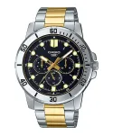Vyri&scaron;kas analoginis laikrodis CASIO MTPVD300SG1EU, 45 mm, nerūdijantis plienas, dviejų spalvų sidabras/auksas