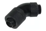 Alphacool 17072 jungtis, G1/4 inch, 45&deg; pasukama, 13/10 mm, žalvaris, juoda