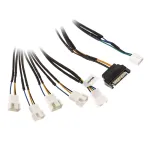 Akasa Flexa FP5S PWM skirstytuvas (5 ventiliatoriams) - Pintas, 45 cm (AK-CBFA07-45)