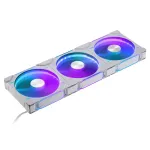Phanteks D30-140 140 mm baltas PWM korpuso ventiliatorius 3 vnt. rinkinys &mdash; 140x30 mm, 250&ndash;1800 RPM, FDB