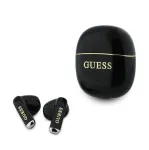 GUESS Glossy Gold Line Classic TWS Earbuds Black