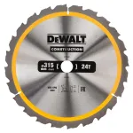 DEWALT DT1961-QZ Extreme Runtime Diskinis pjūklo diskas 315 mm x 30 mm, 60 dantų TCT, smulkiam pjovimui medienai, MDF, laminatui