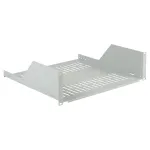 EFB ELEKTRONIK 19 inch 3U fiksuota konsolinė lentyna, 450 mm gylio, 36 kg apkrova, &scaron;viesiai pilka RAL 7035