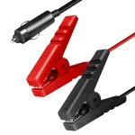LogiLink CP0400 12V nuolatinės srovės maitinimo adapterio laidas su cigarečių degiklio ki&scaron;tuku ir krokodilo spaustukais, 2m, 10A, juodas/raudonas